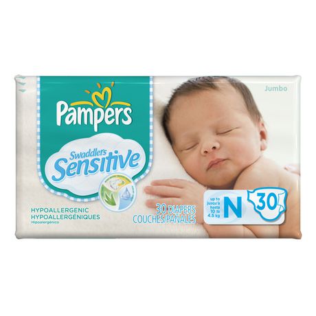 Pampers Couches Swaddlers Sensitive taille nouveau-né, 
