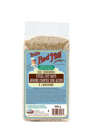 cut steel oats 680g mill bob organic fashioned oatmeal