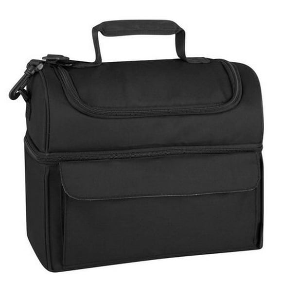 Thermos Dual Compartment Large Dome Lunch Kit, Large, Noir