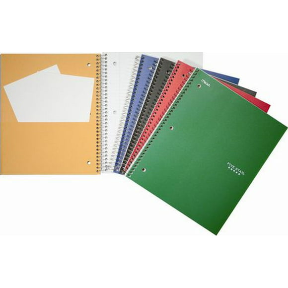 Five Star® Wirebound Notebooks, 3 subject , 10-½ x 8, 300 Page, 3 SUBJ.300PG COILBK