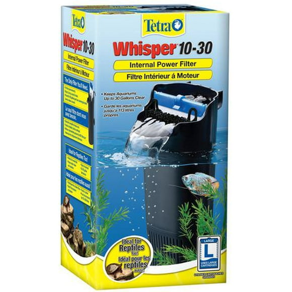 Filtre d'alimentation interne Tetra Whisper 10-30 pour aquariums Pour aquariums jusqu'à 30 gal