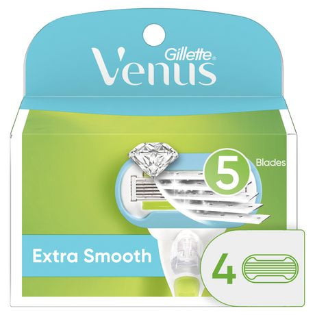 Gillette Venus Extra Smooth Women's Razor Blade Refills, 4 Refills