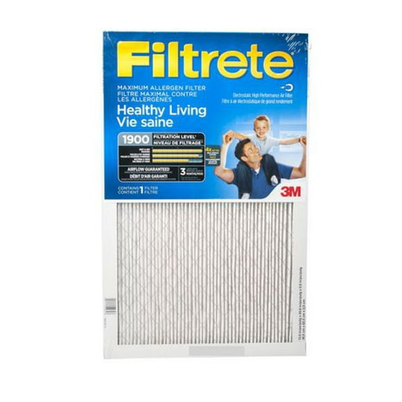 Filtrete Healthy Living Maximum Allergen Filter, 16 in x 25 in x 1 in, 1/Pack