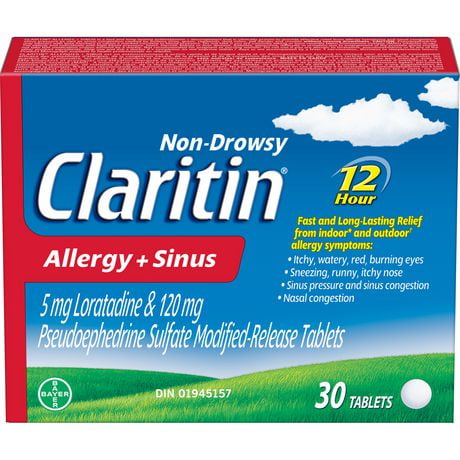 Claritin and claritin d 30 tablets