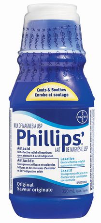 Laxatif en liquide au lait de magnésie Original de Phillips 350 ml 