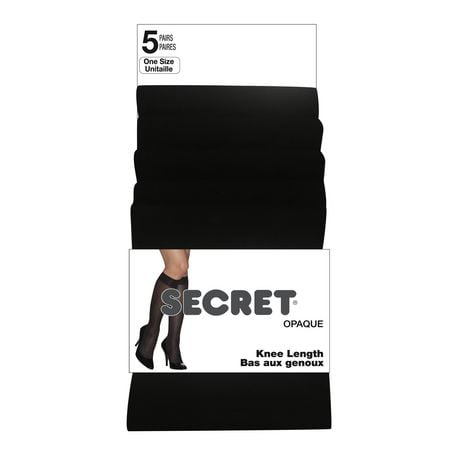 Secret® Knee Length 5pk, One Size