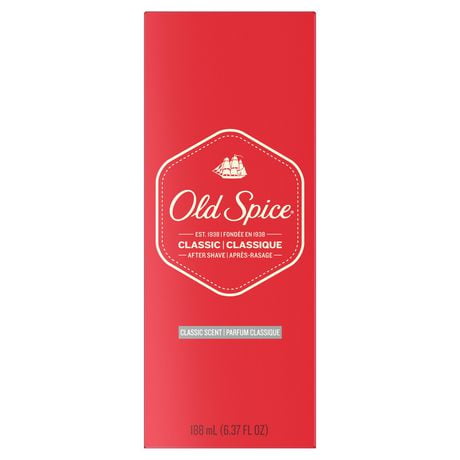 Après-rasage Old Spice classique pour hommes 188 ml, parfume classique