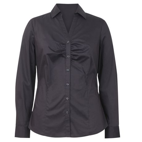 George Womens Rouched Long Sleeve Core Shirt | Walmart Canada