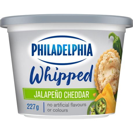 Philadelphia Whipped Jalapeno Cheddar Cream Cheese Product, 227g