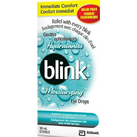 Blink Gouttes oculaires lubrifiantes hydratantes Blink Format Économique 30 ml