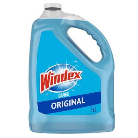 Windex Original Bleu Nettoyant pour verre et vitres 5 L, recharge