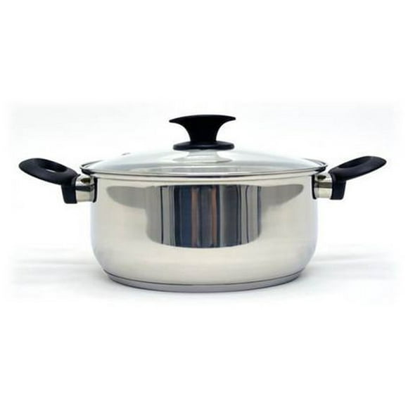 Starbasix 4.98 L Sauce Pan with Lid, Stainless Steel