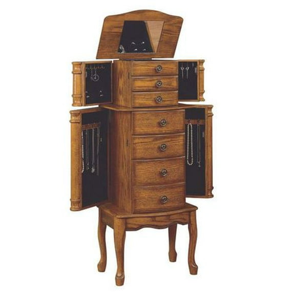 Powell Furniture Woodland Oak Jewellery Armoire