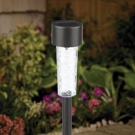 Mainstays Charcoal Brown Mini Solar Pathway Light | Walmart Canada