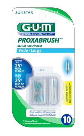 GUM Proxabrush Wide Refills for Cleaners | Walmart Canada