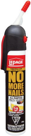 LePage No More Nails All Purpose Construction Adhesive Pressure Pack ...