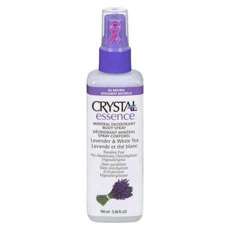 Crystal® Essence Lavender & White Tea Mineral Dedorant All Natural Body ...