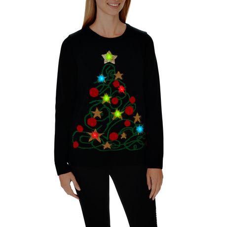 George Women's Light Up X-Mas Sweater | Walmart Canada