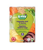 Baby Gourmet Légumes, boeuf et orge aliments biologiques pour bebes