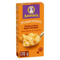 Macaroni au fromage Coquilles avec vrai cheddar vieilli d'Annie's Homegrown