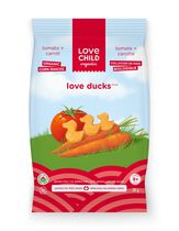 Love Child Organics Collation de maïs biologique Love Ducks  - tomate et carrotte