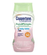 Coppertone Écran Solaire Minéral en Lotion Pure & Simple pour Bébés FPS 50