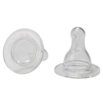 Dr. Brown's Standard Silicone Nipple Level 1, 2-Pack