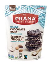 Prana organic Algarve Almonds And Sea Salt 62% Chocolate Bark