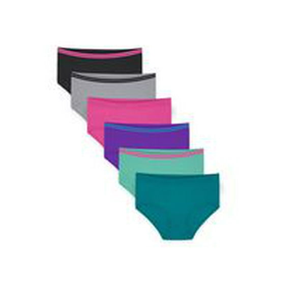 Fruit of the Loom Girls' Seamless Brief Underwear, 6-pack