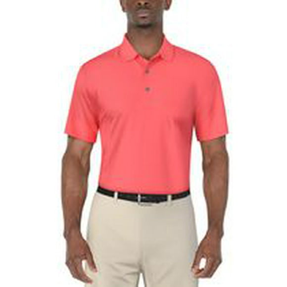 Men's Performance Easy Care Solid Short Sleeve Polo Shirt, Short Sleeve Polo