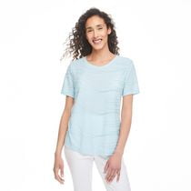 T-shirt texturé en tricot jacquard Penmans pour femmes