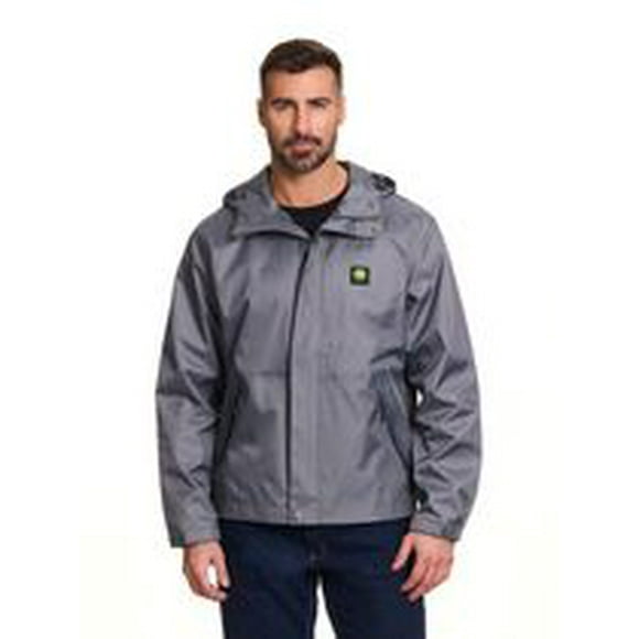 John Deere Men's and Big Men's Plush Rain Jacket, Plush Rain Jacket