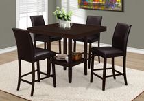 Monarch Specialties Cappuccino Counter Height Dining Table