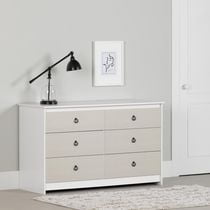 Commode de rangement  avec 6 tiroirs de la collection Plenny South Shore