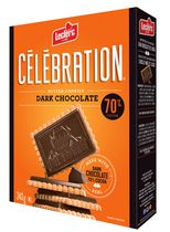 Biscuits au beurre Célébration de Leclerc avec barre de chocolat noir