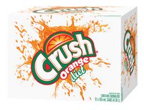 Crush Diet Orange Soda, 355ml Cans, 12 Pack