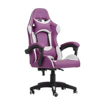 CorLiving Ravagers Chaise de jeu ergonomique en tissu vinyle PVC à hauteur réglable pour adultes – Chaise d'ordinateur à dossier haut, chaise de joueur et de jeu vidéo