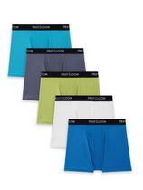 Fruit of the Loom Boys' 5 Pack Cotton Stretch Boxer Briefs