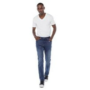 Jeaniologie ™ Men 5 Pocket Straight Fit Jeans | Medium Wash