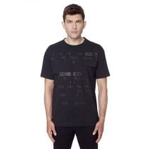 Tee-shirt graphique manches courtes Dark Black pour hommes