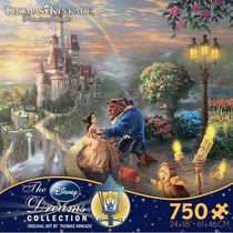 Ceaco - Thomas Kinkade - Disney Dreams Collection: La Belle et la Bête tombent en amour (Casse-tête de 750 morceaux)