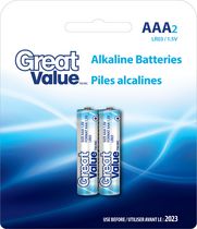 AAA Alkaline Piles 2 Pack