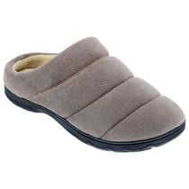ISOsport by isotoner® Men's Rhys Puffer Microterry Hoodback Slippers, Sizes:  M-XL