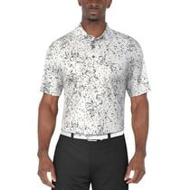 PGA Tour Course Essentials Men's Clustered Confetti Print Short Sleeve Polo Shirt