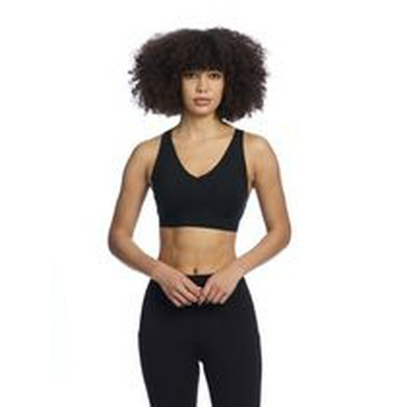 Reebok Women's Stronger Printed Sports Bra With Removable Cups