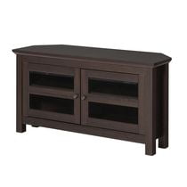 Manor Park Modern Farmhouse Corner TV Stand for TV's up to 48" - Multiple Finishes