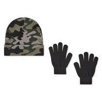 George Boys' Camo Toque and Gloves 2-Piece Set