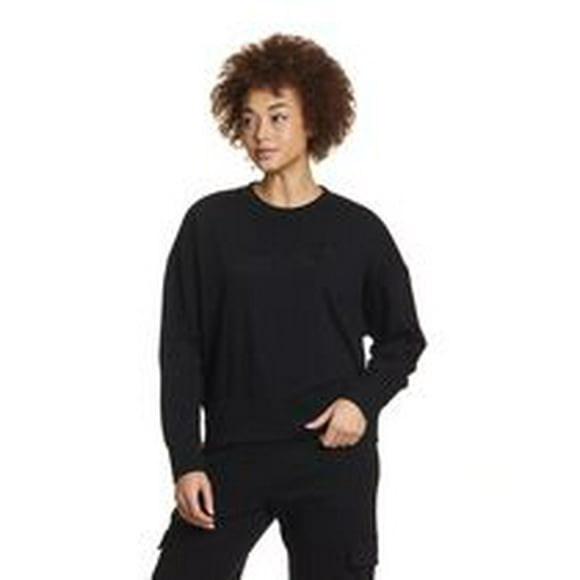Reebok Women's Feels Good Meet & Greet Crew French Terry Sweatshirt