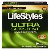 Condoms en latex lubrifiés haut de gamme Ultra sensibles de LifeStyles format économique