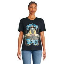 T-shirt ajusté coupe garçonne Snoop Dogg pour femmes
